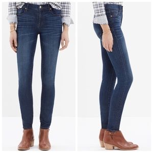 Madewell 9" Skinny Skinny Jeans in Atlantic
